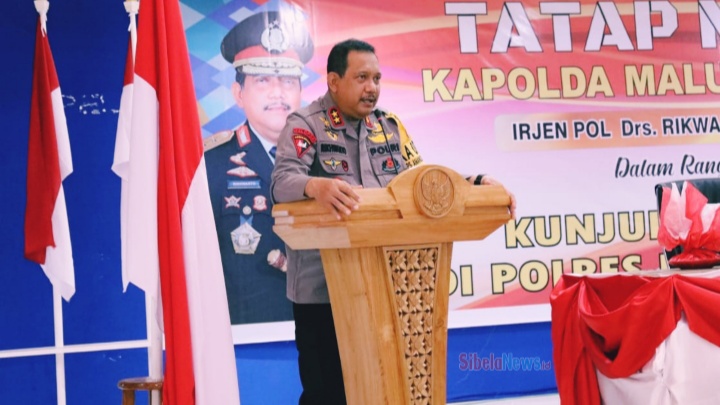 Foto Kapolda Maluku Utara, Irjen Pol. Drs. Rikwanto, S.H., M.Hum, Saat Memberikan Sambutan 