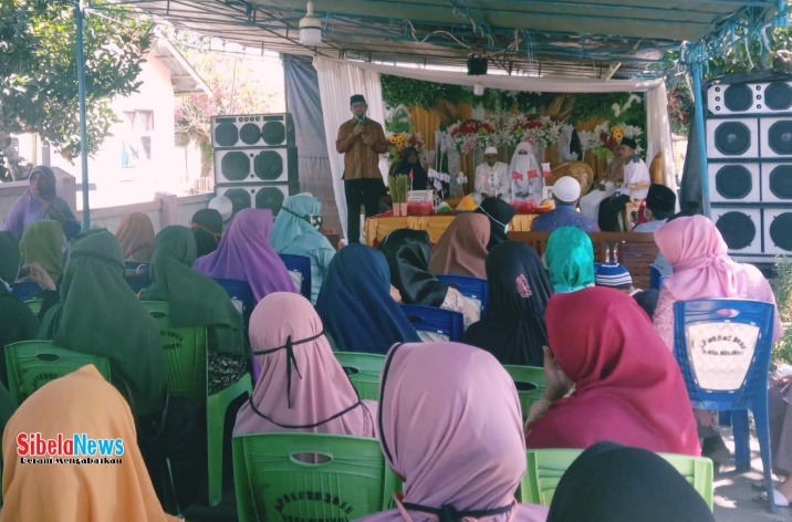 Foto Saat Calon Wakil Bupati Halsel Bassam Kasuba Menghadiri Orang Di Desa Bibino (foto.alif)