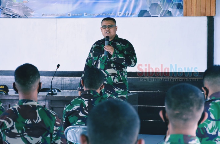 Foto Pasi Intel Kodim 1509/Labuha Kapten Arm Arif Hamdi kegiatan tersebut berlangsung selama 3 hari. (foto Humas/ Selasa 11-01-21)