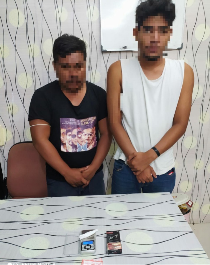 Foto Dua Pelaku  penyalahgunaan Narkoba.