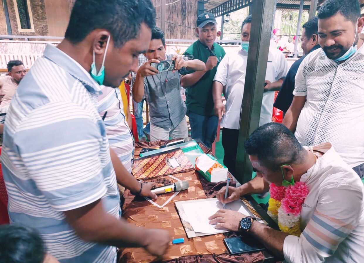 Foto: Fahris Hi Madan Calon Ketua Umum Ikatan Keluarga Besar Makean Kayoa.