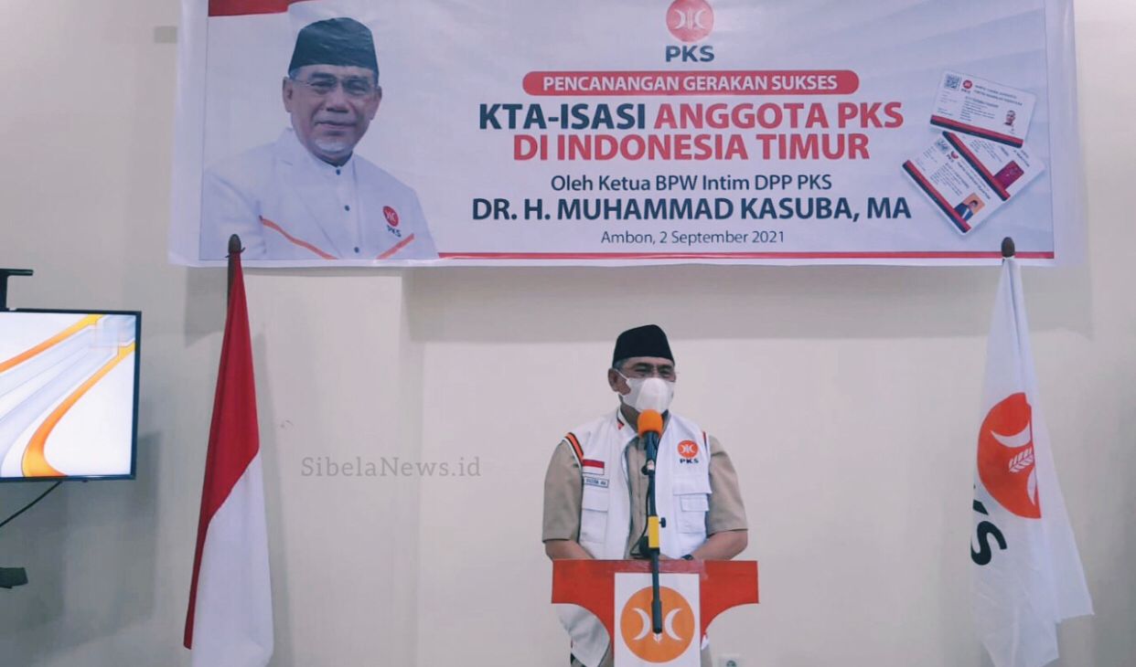 Foto: Dr. Hi. Muhammad Kasuba, MA Ketua Bidang Pembinaan Wilayah (BPW) Indonesia Timur DPP Partai Keadilan Sejahtera. (foto/Sufi)