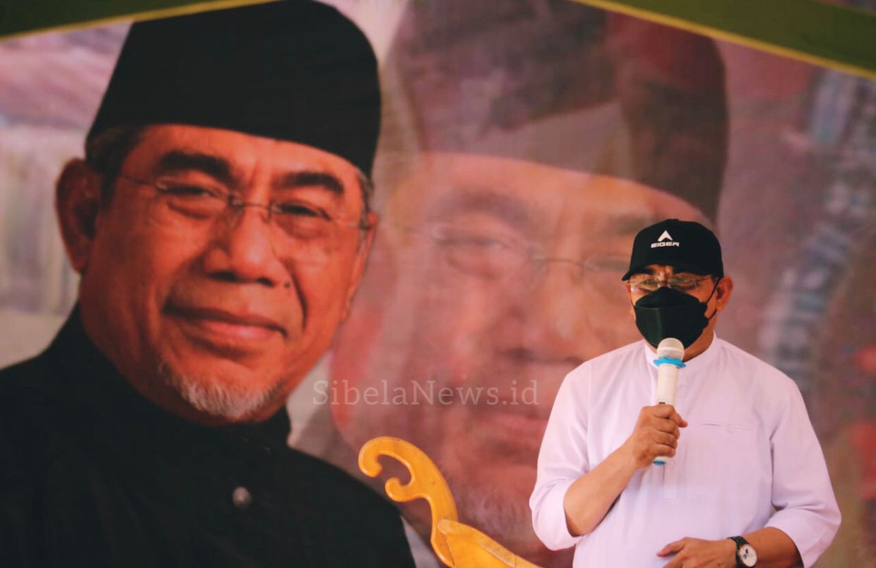 Foto Dr. H. Muhammad Kasuba, MA Saat Menyampaikan Sambutanya Dalam Acara Tersebut.