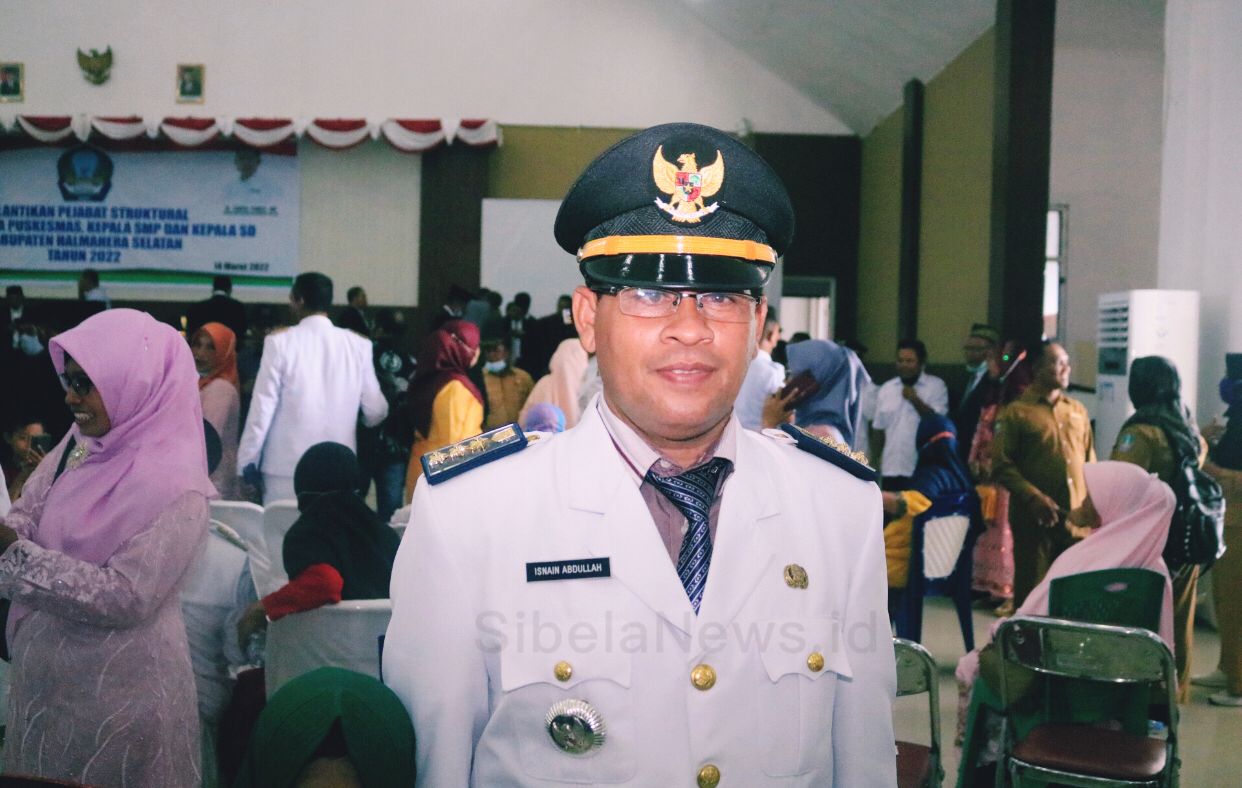 Foto Camat Bacan Timur Selatan, Isnain A. Abdullah.