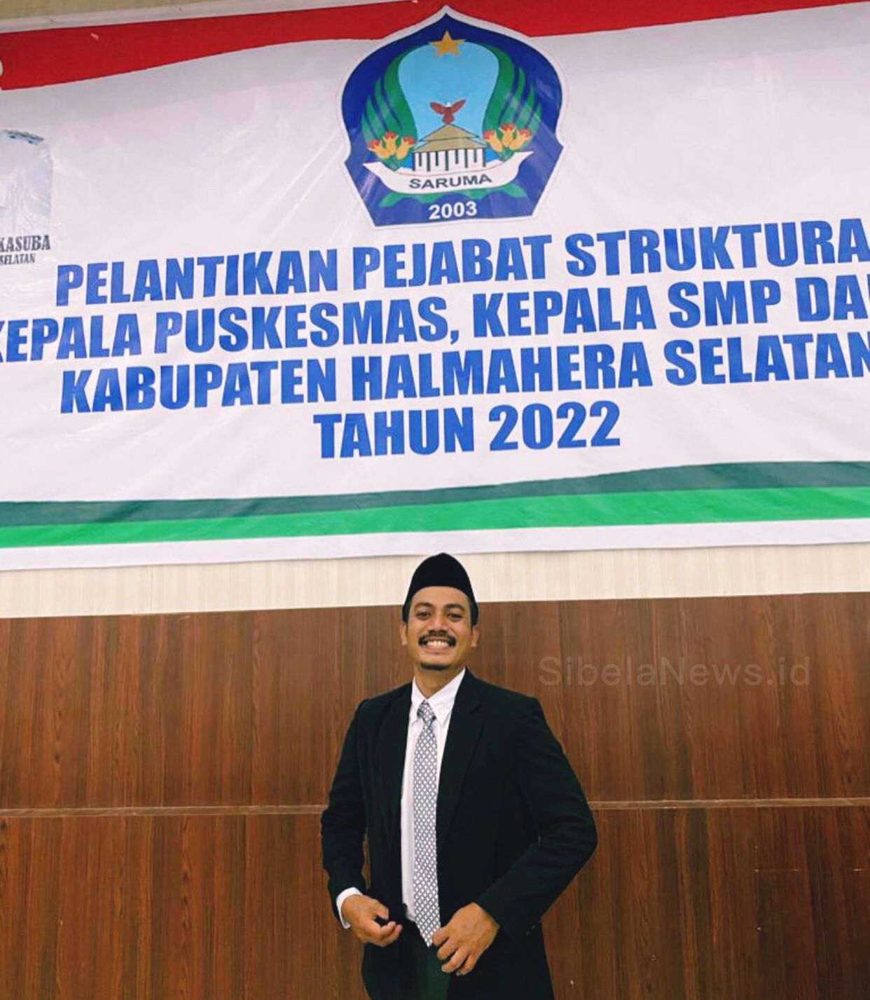 Foto Nasarudin Kamarullah Saat Dilantik Menjadi Kepala Puskesmas Bacan Timur Tengah.