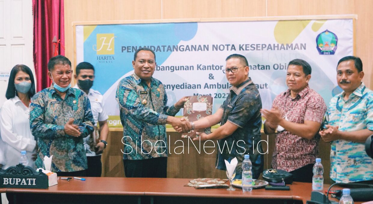Foto Saat Tandatangan Nota Kesepakatan antara Pemda Halsel dan HARITA.