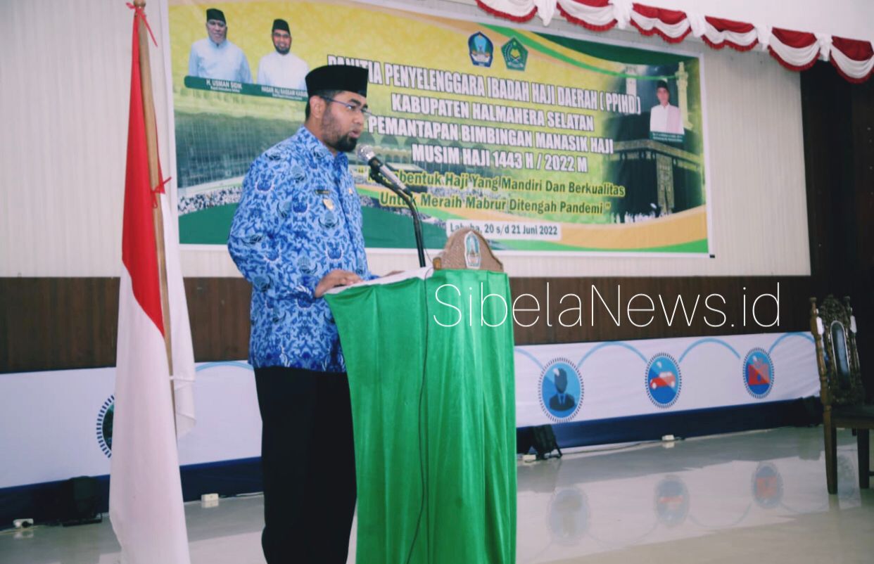 Gambar : Wakil Bupati Kabupaten Halmahera Selatan, Hasan Ali Bassam Kasuba Saat Menyampaikan Sambutan.