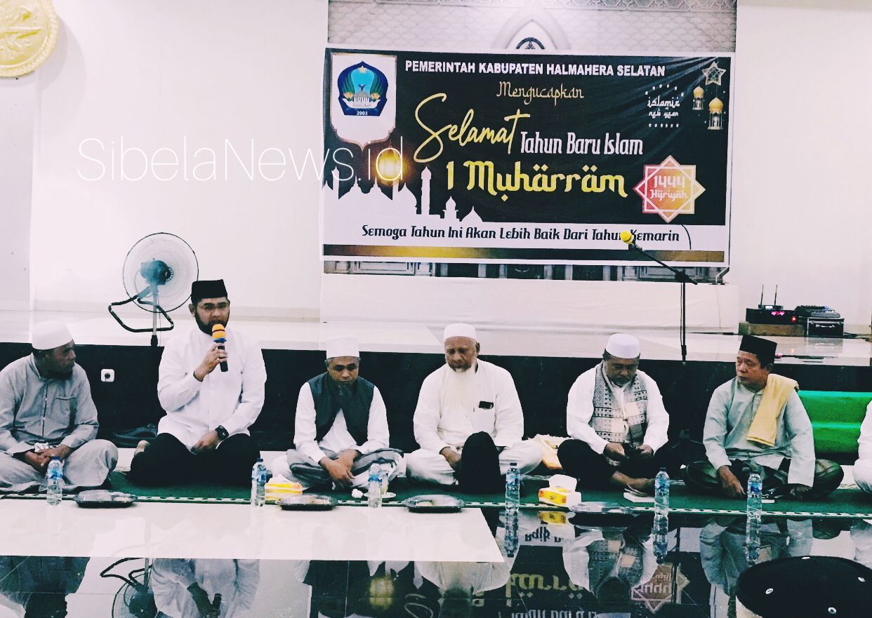 Gambar : Wakil Bupati Kabupaten Halmahera Selatan, Hasan Ali Bassam Kasuba Saat Menyampaikan Sambutan.