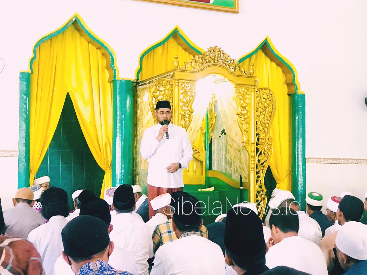 Gambar : Wakil Bupati Kabupaten Halmahera Selatan, Hasan Ali Bassam Kasuba Saat Menyampaikan Sambuta.
