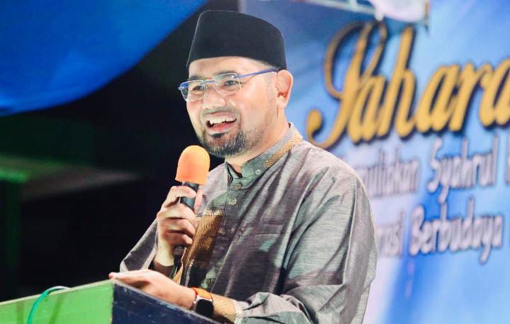 Gambar : Wakil Bupati Halsel, Hasan Ali Bassam Kasuba Menyampaikan Sambutan.