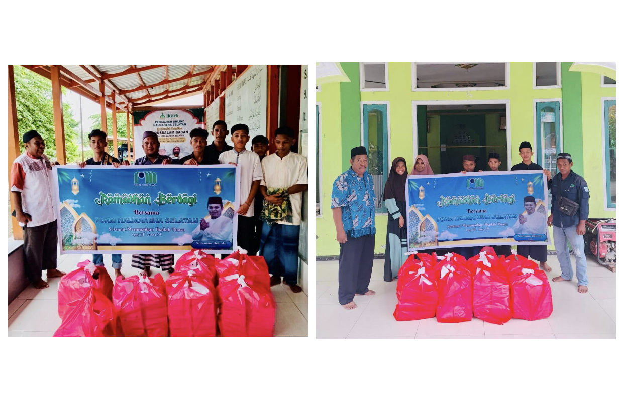 Gambar : PDAM Bagikan Takjil di Pondok Pesantren.