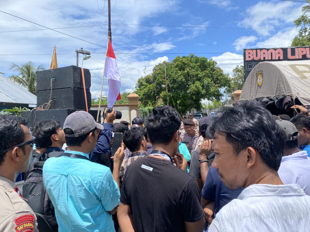 Gambar : Saat Aksi Demonstrasi