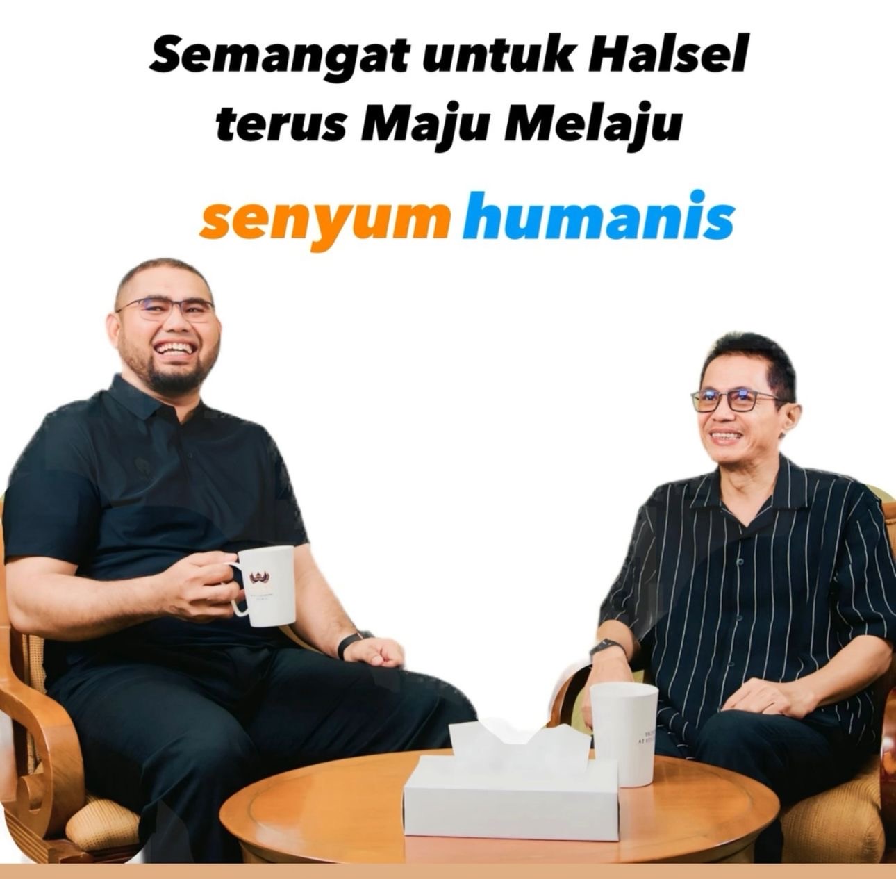 Gambar : Bupati Aktif juga Bakal Calon Bupati dan Wakil Bupati Halmahera Selatan, Hasan Ali Bassam Kasuba dan Helmi Umar Muhcin (Bassam-Humanis).