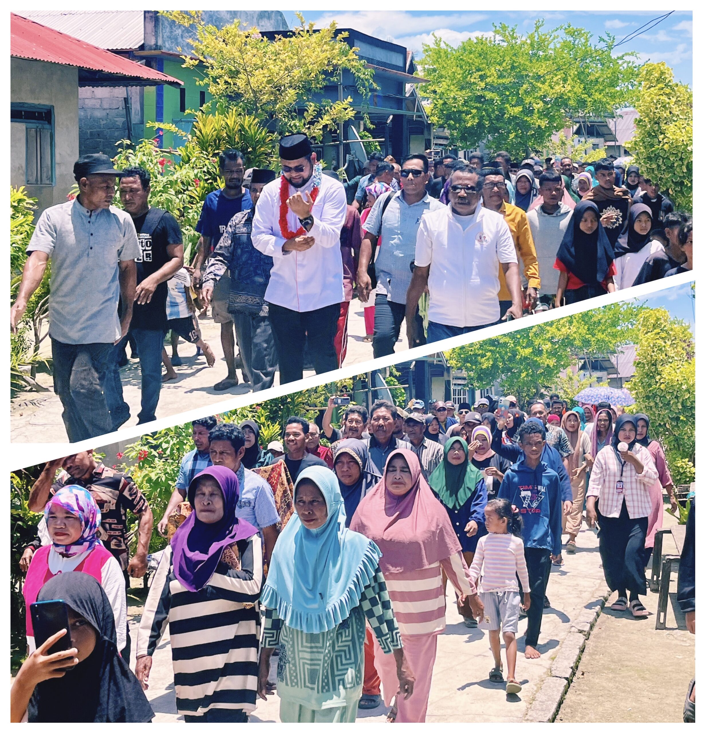 Gambar : Penjemputan di Dua Desa, Kecematan Joronga.