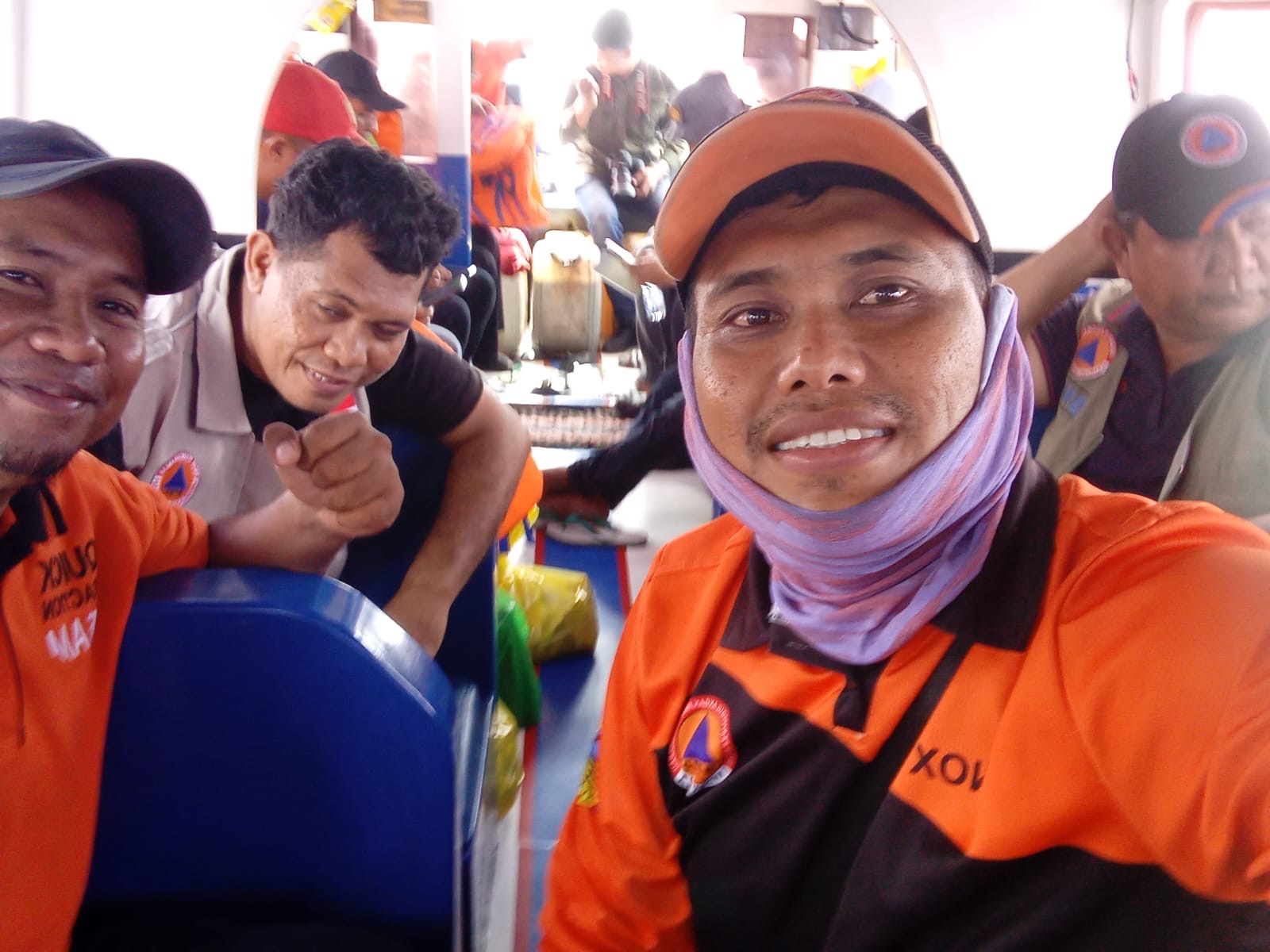 Gambar : Tim Reksi Cepat BPBD Halsel Menuju Obi.