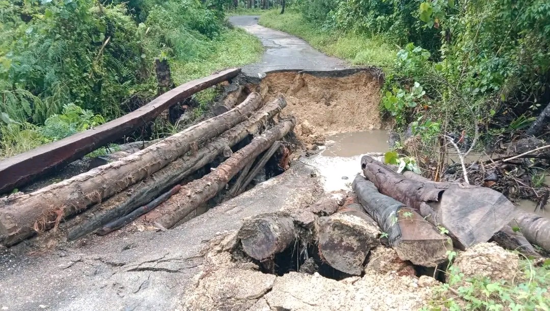 Gambar : Jambatan Penyebrangan Ambruk.