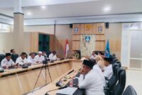 Gambar : Wakil Bupati Halsel, Sekda dan Kepala-kepala OPD Gelar Rapat.