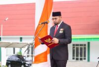 Gambar : Bupati Halsel Bassam Kasuba Jadi Irup Hari Sumpa Pemuda.