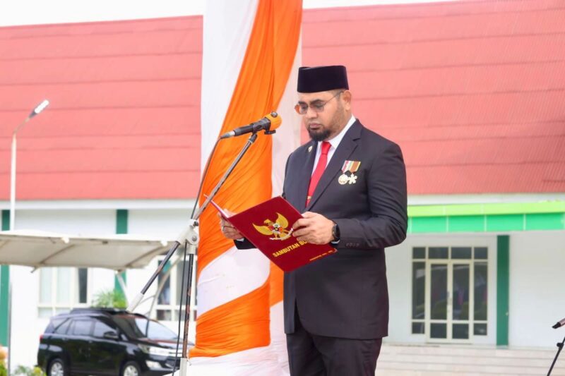 Gambar : Bupati Halsel Bassam Kasuba Jadi Irup Hari Sumpa Pemuda.
