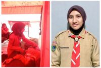 Gambar : dr. Nurul Fitria La Sengka, dokter umum dari RSUD Labuha, juga sebagai Bindamping dari peserta Kwarcab Kabupaten Halmahera Selatan (Halsel).