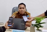 Gambar : Sekertaris Dinas Pendidikan Halsel.