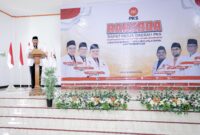 Gambar : Bupati Halsel Bassam Kasuba Sampaikan Sambutan.