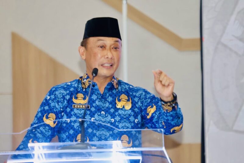 Gambaran : Kepala Badan Kepegawaian Negara (BKN) RI, Prof. Zudan Arif Fakrulloh, saat memberikan sambutan di kegiatan pengelolahan ASN.