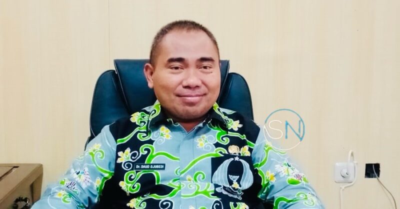 Gambar : Kepala Disnakertrans Halsel, Dr. Daud DJubedi, SH, LL.M.