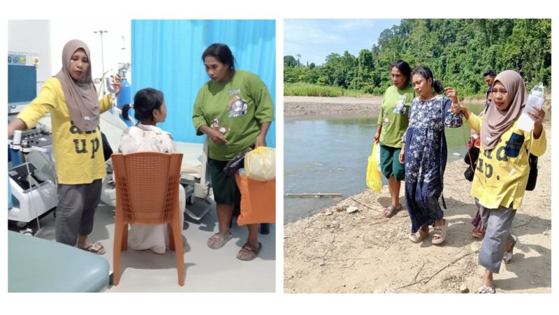 Gambar : Pasein yang di Rujuk diri Puskesmas Yaba Sudah Sampai ke RSUD Labuha.