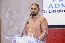 Gambar : Bupati Bassam Kasuba Saat Menyampaikan sambutan.