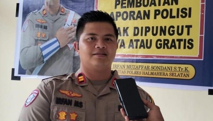 Gambar : Kasat Lantas Halsel.