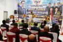 Gambar : Bupati Halsel Saat Sambutan.